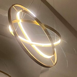 lampada a led in ring di ottone - progetto e realizzazione di Andrea Clessi